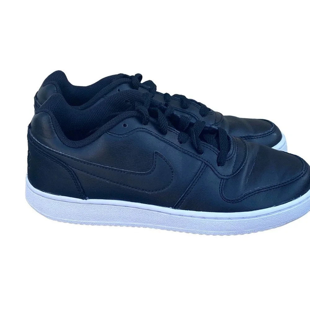 Nike Ebernon Womens Low Top Size 6.5 Athletic Black White Casual Sneakers - Picture 6 of 11